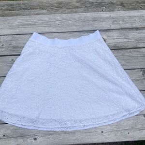 Alfani white eyelet skirt, size XL